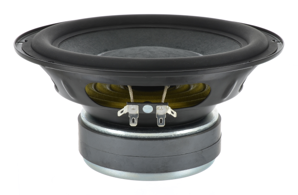 A stamped frame 8 inch subwoofer with clear and natural low frequencies from Bold North Audio.