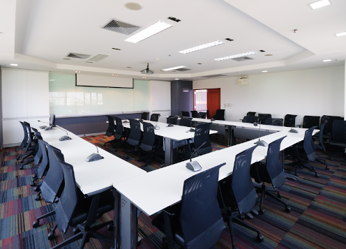 An office conference hall.
