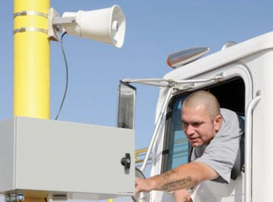 An outdoor voice communications system.
