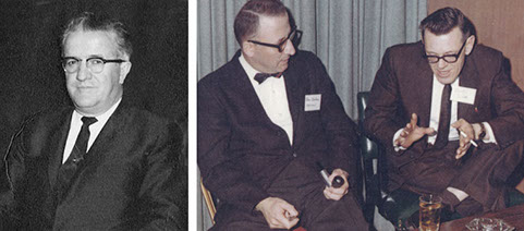 Left: Oaktron Founder Bill Rollins, Right: Oaktron Chief Engineer Chet Erickson and MISCO founder Cliff Digre