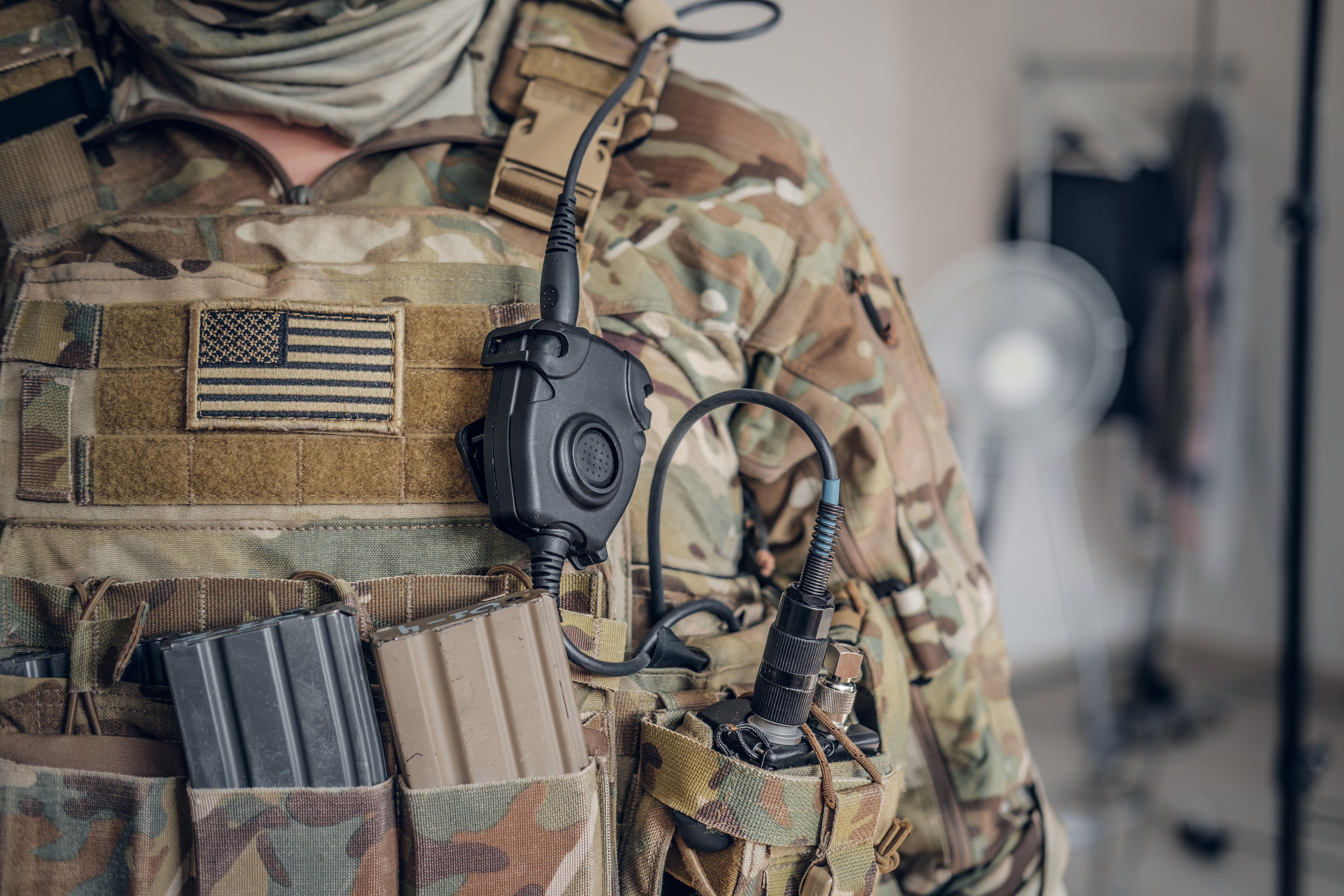 U.S. Soldier modeling uniform