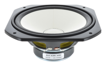 A hero angle of MISCO Speaker's MS10-W: A replacement speaker for the Yamaha NS-10M.
